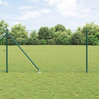 vidaXL Euro-Zaun mit Spitzen 10 x 1 m PVC-beschichteter Stahl Grün - Grün vidaXL Euro-Zaun mit Spitzen 10 x 1 m PVC-beschichteter Stahl Grün - Grün