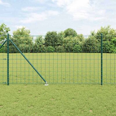vidaXL Euro-Zaun mit Spitzen 25 x 1 m PVC-beschichteter Stahl Grün - Grün vidaXL Euro-Zaun mit Spitzen 25 x 1 m PVC-beschichteter Stahl Grün - Grün