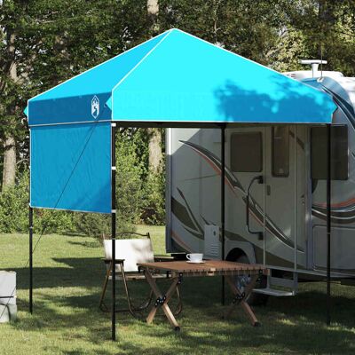 vidaXL Pavillon-Zelt 194 x 194 x 251 cm Blau Stoff - Blau vidaXL Pavillon-Zelt 194 x 194 x 251 cm Blau Stoff - Blau