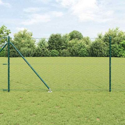 vidaXL Outdoor sechseckiger Zaun mit Pfosten 10 x 1,4 m Grün Netz - Grün vidaXL Outdoor sechseckiger Zaun mit Pfosten 10 x 1,4 m Grün Netz - Grün