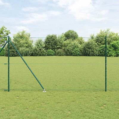vidaXL Outdoor sechseckiger Zaun mit Pfosten 50 x 1,6 m Grün Netz - Grün vidaXL Outdoor sechseckiger Zaun mit Pfosten 50 x 1,6 m Grün Netz - Grün