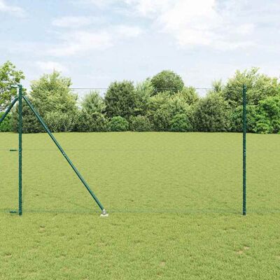 vidaXL Outdoor sechseckiger Zaun mit Pfosten 100 x 1,6 m Grün Netz - Grün vidaXL Outdoor sechseckiger Zaun mit Pfosten 100 x 1,6 m Grün Netz - Grün