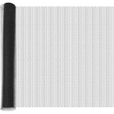vidaXL Outdoor sechseckiger Zaun mit Pfosten 25 x 1,4 m Grau Netz - Grau vidaXL Outdoor sechseckiger Zaun mit Pfosten 25 x 1,4 m Grau Netz - Grau