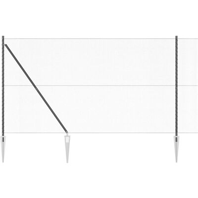 vidaXL Outdoor sechseckiger Zaun mit Pfosten 25 x 1,6 m Grau Netz - Grau vidaXL Outdoor sechseckiger Zaun mit Pfosten 25 x 1,6 m Grau Netz - Grau
