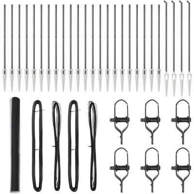 vidaXL Outdoor sechseckiger Zaun mit Pfosten 50 x 1,6 m Grau Netz - Grau vidaXL Outdoor sechseckiger Zaun mit Pfosten 50 x 1,6 m Grau Netz - Grau