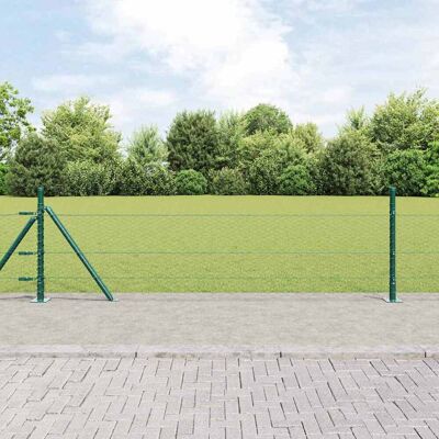 vidaXL Sechseckiger Zaun mit Betonfundament 10 x 0,4 m Grün Netz - Grün vidaXL Sechseckiger Zaun mit Betonfundament 10 x 0,4 m Grün Netz - Grün