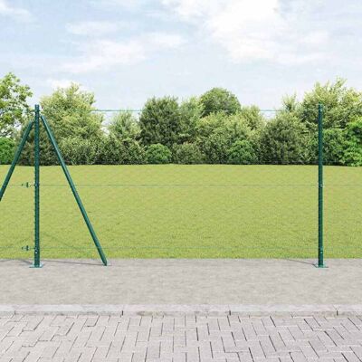 vidaXL Sechseckiger Zaun mit Betonfundament 25 x 1,2 m Grün Netz - Grün vidaXL Sechseckiger Zaun mit Betonfundament 25 x 1,2 m Grün Netz - Grün