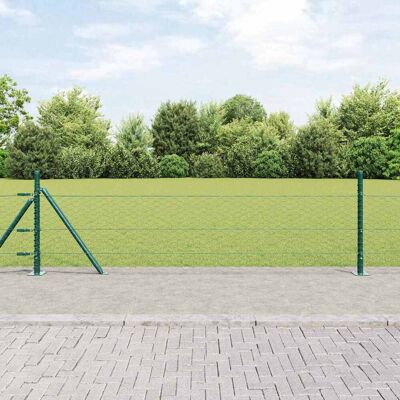 vidaXL Sechseckiger Zaun mit Betonfundament 50 x 0,5 m Grün Netz - Grün vidaXL Sechseckiger Zaun mit Betonfundament 50 x 0,5 m Grün Netz - Grün