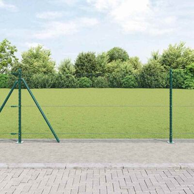vidaXL Sechseckiger Zaun mit Betonfundament 50 x 1 m Grün Netz - Grün vidaXL Sechseckiger Zaun mit Betonfundament 50 x 1 m Grün Netz - Grün