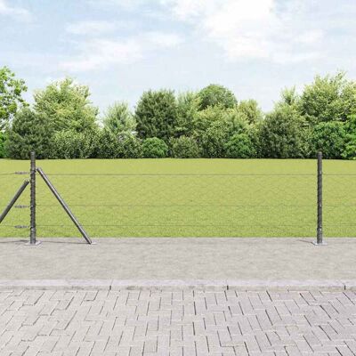 vidaXL Sechseckiger Zaun mit Betonfundament 50 x 0,5 m Grau Netz - Grau vidaXL Sechseckiger Zaun mit Betonfundament 50 x 0,5 m Grau Netz - Grau