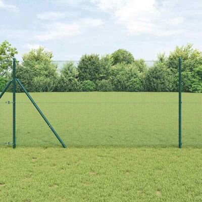 vidaXL Zaunpfosten-Set - Grün Metall 10 x 1 m - Zaunset vidaXL Zaunpfosten-Set - Grün Metall 10 x 1 m - Zaunset