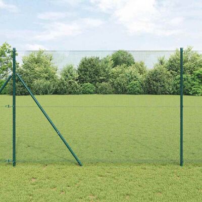vidaXL Outdoor-Schweißdrahtzaun Boden Fix 10 x 1,5 m Grün Netz - Grün vidaXL Outdoor-Schweißdrahtzaun Boden Fix 10 x 1,5 m Grün Netz - Grün
