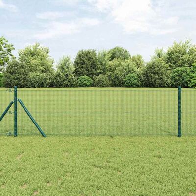 vidaXL Outdoor-Schweißdrahtzaun Boden Fix 100 x 0,6 m Grün Netz - Grün vidaXL Outdoor-Schweißdrahtzaun Boden Fix 100 x 0,6 m Grün Netz - Grün