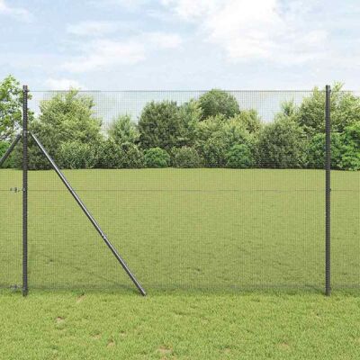 vidaXL Outdoor-Schweißdrahtzaun Boden Fix 50 x 1,5 m Grau Netz - Grau vidaXL Outdoor-Schweißdrahtzaun Boden Fix 50 x 1,5 m Grau Netz - Grau