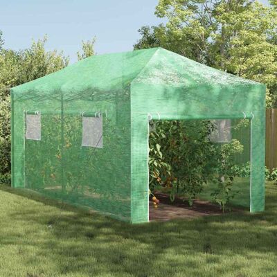 vidaXL Gewächshaus mit Pop-up-Rahmen Grün 290 x 580 x 315 cm Eisen - Grün vidaXL Gewächshaus mit Pop-up-Rahmen Grün 290 x 580 x 315 cm Eisen - Grün