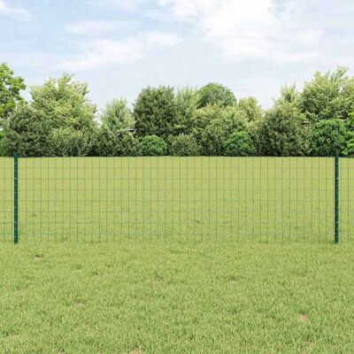 vidaXL Outdoor Euro Zaun mit Pfosten 50 x 0,6 m Grün Netz - Grün vidaXL Outdoor Euro Zaun mit Pfosten 50 x 0,6 m Grün Netz - Grün