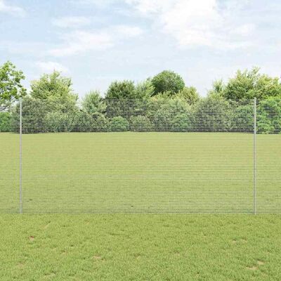 vidaXL Gartenzaunset - Langlebiges verzinktes Stahl - Rechteckige Paneele vidaXL Gartenzaunset - Langlebiges verzinktes Stahl - Rechteckige Paneele