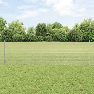 vidaXL Gartenzaun - 2 Rollen, 25x0.6m, Metall, Silber vidaXL Gartenzaun - 2 Rollen, 25x0.6m, Metall, Silber
