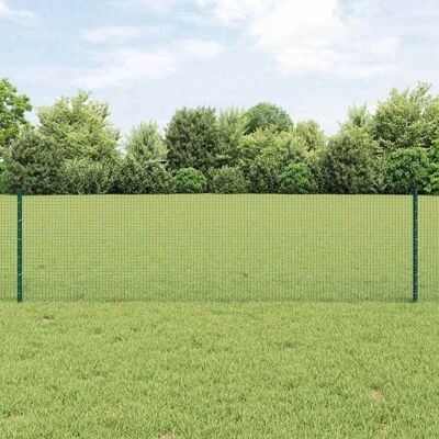 vidaXL Gartenzaun mit 44 Pfosten Grün 0.6x100 m - Gartenzaun vidaXL Gartenzaun mit 44 Pfosten Grün 0.6x100 m - Gartenzaun