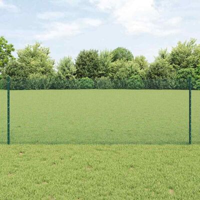 vidaXL Schweissdrahtzaun mit Pfosten 100 x 0,8 m Grün Netz - Grün vidaXL Schweissdrahtzaun mit Pfosten 100 x 0,8 m Grün Netz - Grün