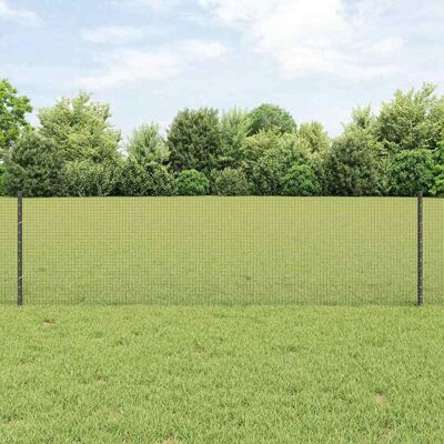 vidaXL Stahzaun mit 11 U-Pfosten - Gartenbegrenzung vidaXL Stahzaun mit 11 U-Pfosten - Gartenbegrenzung