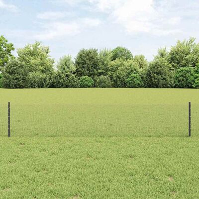 vidaXL Sechseckiger Zaun mit Pfosten 10 x 0,4 m Grau Netz - Grau vidaXL Sechseckiger Zaun mit Pfosten 10 x 0,4 m Grau Netz - Grau