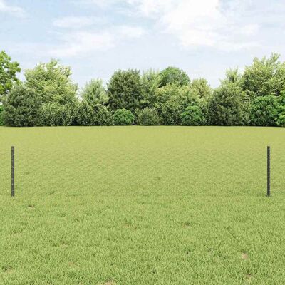 vidaXL Sechseckiger Zaun mit Pfosten 10 x 0,4 m Grau Netz - Grau vidaXL Sechseckiger Zaun mit Pfosten 10 x 0,4 m Grau Netz - Grau