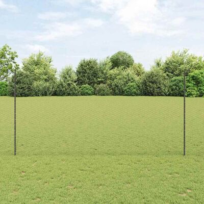 vidaXL Outdoor sechseckiger Zaun mit Pfosten 50 x 1,5 m Grau Netz - Grau vidaXL Outdoor sechseckiger Zaun mit Pfosten 50 x 1,5 m Grau Netz - Grau