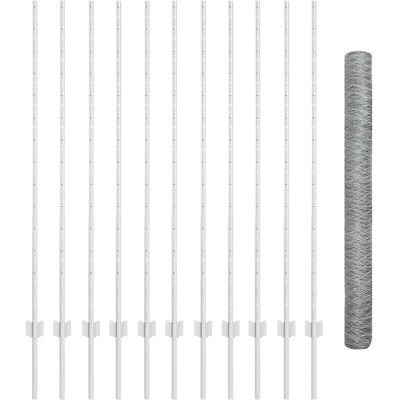 Gartenzaun 22 Stück U-Kanal 140cm Verzinkt - Zaun Gartenzaun 22 Stück U-Kanal 140cm Verzinkt - Zaun