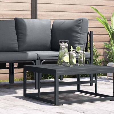 vidaXL Gartenmöbel Anthrazit 70 x 70,5 x 32 cm Stahl - Anthrazit vidaXL Gartenmöbel Anthrazit 70 x 70,5 x 32 cm Stahl - Anthrazit
