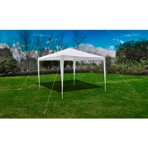 vidaXL Gartenpavillon mit Pyramidendach 3 x 3 m - Weiß