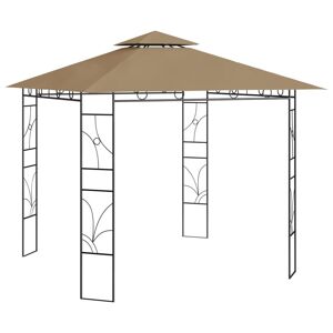 vidaXL Pavillon 3x3x2,7 m Taupe 160 g/m² - Taupe