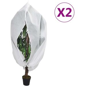 vidaXL Wintervlies mit Reißverschluss 2 Stk. 70 g/m² 2,36x2 m