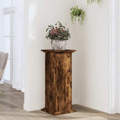 vidaXL Pflanzenständer Räuchereiche 33x33x80 cm Holzwerkstoff - Braun vidaXL Pflanzenständer Räuchereiche 33x33x80 cm Holzwerkstoff - Braun
