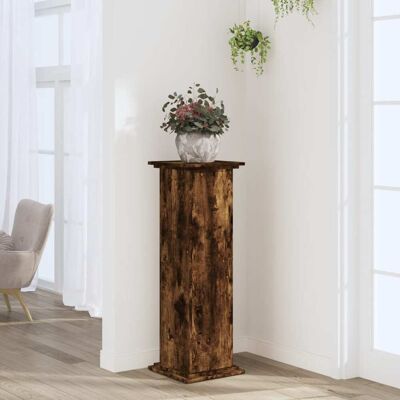 vidaXL Pflanzenständer Räuchereiche 33x33x100 cm Holzwerkstoff - Braun vidaXL Pflanzenständer Räuchereiche 33x33x100 cm Holzwerkstoff - Braun