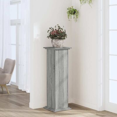vidaXL Pflanzenständer Grau Sonoma 33x33x100 cm Holzwerkstoff - Grau vidaXL Pflanzenständer Grau Sonoma 33x33x100 cm Holzwerkstoff - Grau