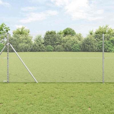 vidaXL Sechseckiger Zaunbodenfixierung 100 x 1 m Verzinkter Stahl Netz - Silber vidaXL Sechseckiger Zaunbodenfixierung 100 x 1 m Verzinkter Stahl Netz - Silber