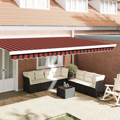 vidaXL Markisenschürzen-Ersatz Orange / Schwarz / Gelb 480 x 20 cm - Orange vidaXL Markisenschürzen-Ersatz Orange / Schwarz / Gelb 480 x 20 cm - Orange