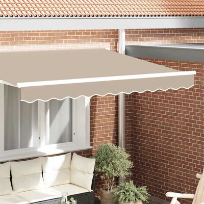 vidaXL Markisenschürzen-Ersatz Beige 3 m Polyester - Beige vidaXL Markisenschürzen-Ersatz Beige 3 m Polyester - Beige