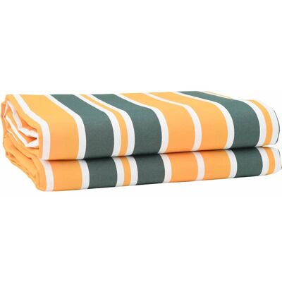 vidaXL Markisenersatzstoff Grün und Gelb 1000 x 160 cm Polyester - Grün vidaXL Markisenersatzstoff Grün und Gelb 1000 x 160 cm Polyester - Grün