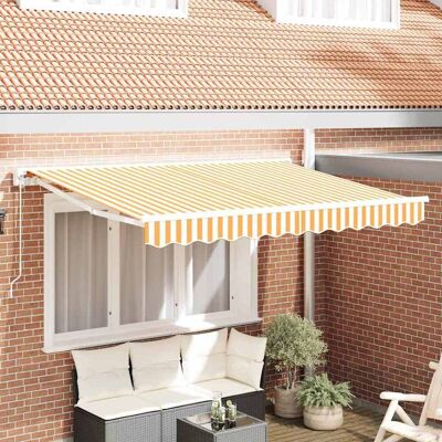 vidaXL Markisenrahmen Gelb und Weiß 250 x 200 cm - Gelb vidaXL Markisenrahmen Gelb und Weiß 250 x 200 cm - Gelb