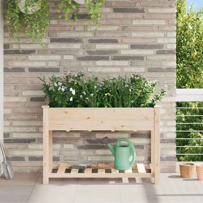 vidaXL Garten-Pflanzgefäß mit Regal Beige 115 x 59 x 76,5 cm - Beige vidaXL Garten-Pflanzgefäß mit Regal Beige 115 x 59 x 76,5 cm - Beige