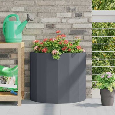 vidaXL Pflanzkübel Anthrazit 60 x 30 x 50 cm Stahl - Anthrazit vidaXL Pflanzkübel Anthrazit 60 x 30 x 50 cm Stahl - Anthrazit