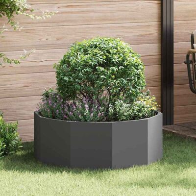 vidaXL Pflanzkübel Schwarz 90 x 90 x 35 cm Stahl - Schwarz vidaXL Pflanzkübel Schwarz 90 x 90 x 35 cm Stahl - Schwarz
