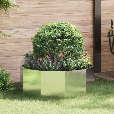vidaXL Pflanzkübel Silber 90 x 90 x 35 cm Edelstahl - Silber vidaXL Pflanzkübel Silber 90 x 90 x 35 cm Edelstahl - Silber