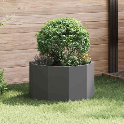 vidaXL Pflanzkübel Schwarz 60 x 60 x 35 cm Stahl - Schwarz vidaXL Pflanzkübel Schwarz 60 x 60 x 35 cm Stahl - Schwarz