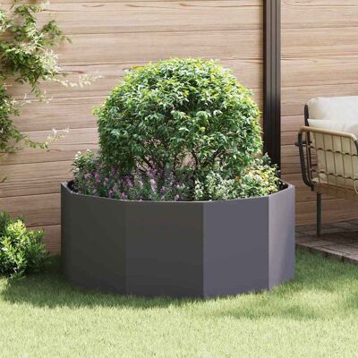 vidaXL Pflanzkübel Schwarz 120 x 120 x 50 cm Stahl - Schwarz vidaXL Pflanzkübel Schwarz 120 x 120 x 50 cm Stahl - Schwarz