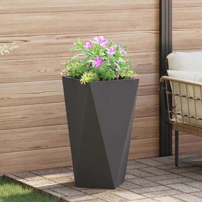 vidaXL Pflanzkübel Schwarz 40 x 40 x 75 cm Stahl - Schwarz vidaXL Pflanzkübel Schwarz 40 x 40 x 75 cm Stahl - Schwarz