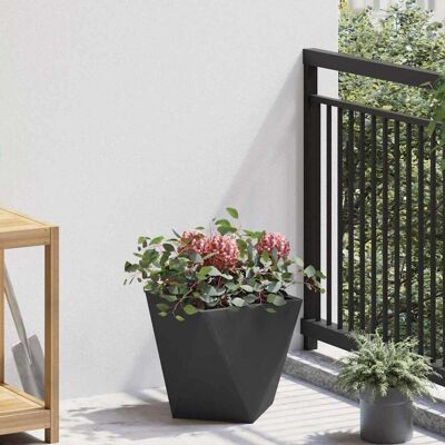 vidaXL Pflanzkübel Schwarz 30 x 30 x 30 cm Stahl - Schwarz vidaXL Pflanzkübel Schwarz 30 x 30 x 30 cm Stahl - Schwarz