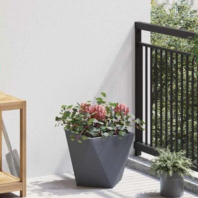 vidaXL Pflanzkübel Anthrazit 30 x 30 x 30 cm Stahl - Anthrazit vidaXL Pflanzkübel Anthrazit 30 x 30 x 30 cm Stahl - Anthrazit